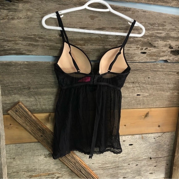 LA Senza Size Med Black/Nude Lace Lingerie - Picture 4 of 6